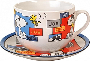 SNOOPY JUMBO CUP + Talerzyk