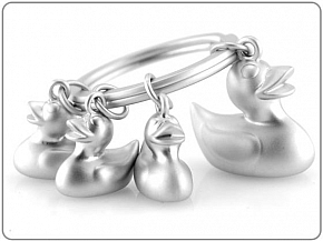 Breloczek Metal Duck Family